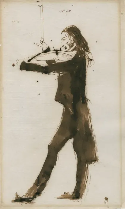 Framed Print : Portrait of Niccolo Paganini (1782-1840), 1831. Artist: Landseer, Sir Edwin Henry (1802-1873) Framed Print : Portrait of Niccolo Paganini (1782-1840), 1831. Artist: Landseer, Sir Edwin Henry (1802-1873)