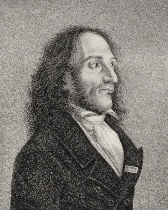 Framed Print : Portrait of Niccolo Paganini (1782-1840), c. 1830. Creator: Anonymous Framed Print : Portrait of Niccolo Paganini (1782-1840), c. 1830. Creator: Anonymous