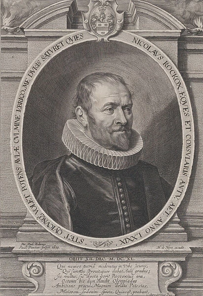 Portrait of Nicholaes Rockox, 1639. 1639. Creator: Paulus Pontius