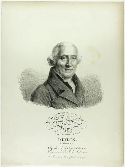 Framed Print : Portrait of Nicolas Deyeux, 1822. Creator: Julien Leopold Boilly Framed Print : Portrait of Nicolas Deyeux, 1822. Creator: Julien Leopold Boilly