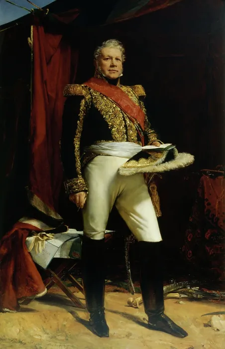 Framed Print : Portrait of Nicolas-Joseph, marquis Maison (1771-1840), Marshal of France, 1830. Creator: Cogniet, Leon (1794-1880) Framed Print : Portrait of Nicolas-Joseph, marquis Maison (1771-1840), Marshal of France, 1830. Creator: Cogniet, Leon (1794-1880)