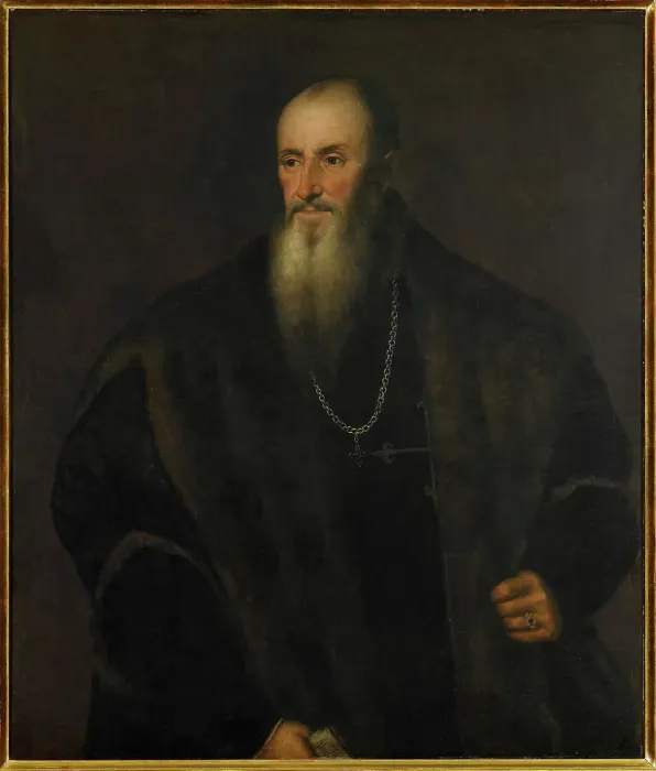 Framed Print : Portrait of Nicolas Perrenot de Granvelle (1484-1550), c1548. Creator: Titian (1488-1576) Framed Print : Portrait of Nicolas Perrenot de Granvelle (1484-1550), c1548. Creator: Titian (1488-1576)