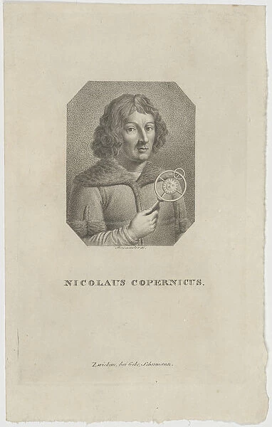 Portrait of Nicolaus Copernicus (1473-1543), ca 1820. Creator: Rosmasler, Johann Friedrich (c