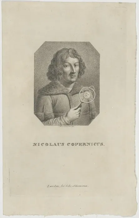 Framed Print : Portrait of Nicolaus Copernicus (1473-1543), ca 1820. Creator: Rosmasler, Johann Friedrich (c Framed Print : Portrait of Nicolaus Copernicus (1473-1543), ca 1820. Creator: Rosmasler, Johann Friedrich (c