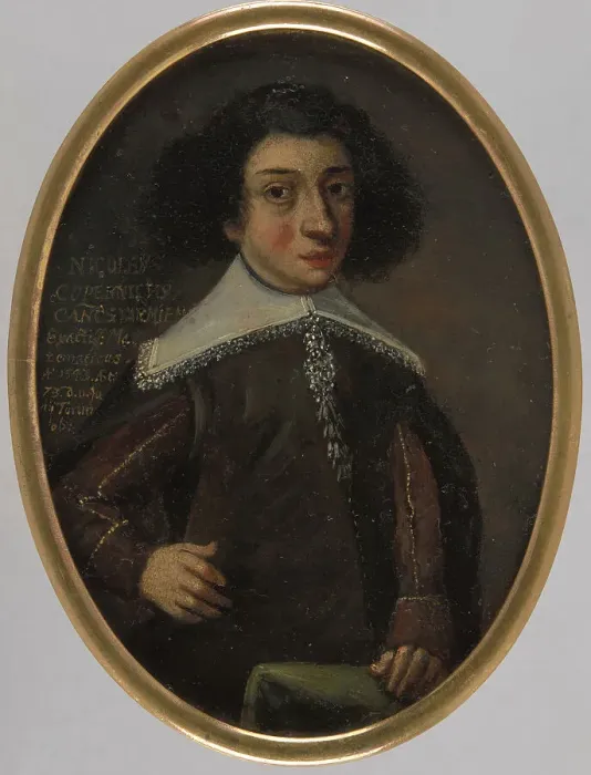 Framed Print : Portrait of Nicolaus Copernicus (1473-1543), First third of 17th cen. Creator: Anonymous Framed Print : Portrait of Nicolaus Copernicus (1473-1543), First third of 17th cen. Creator: Anonymous