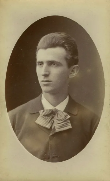 Framed Print : Portrait of Nikola Tesla, 1882-1884. Creator: Photo studio Henri Dupont, Paris Framed Print : Portrait of Nikola Tesla, 1882-1884. Creator: Photo studio Henri Dupont, Paris