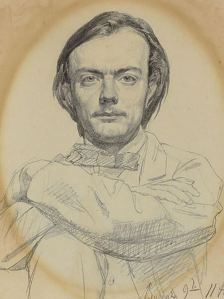 Portrait of Nikolai Murashko (1844-1909), 1866