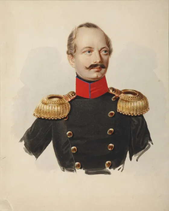 Framed Print : Portrait of Nikolay Fyodorovich Plautin (1794-1866), 1839-1843. Artist: Klunder, Alexander Ivanovich (1802-1875) Framed Print : Portrait of Nikolay Fyodorovich Plautin (1794-1866), 1839-1843. Artist: Klunder, Alexander Ivanovich (1802-1875)