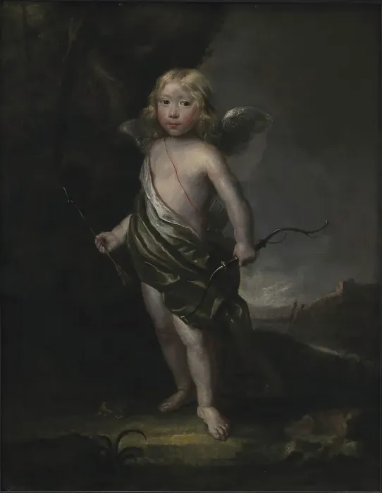 Framed Print : Portrait of a Noble Boy in Cupid's Costume, 1625-1682. Creator: Abraham Wuchters Framed Print : Portrait of a Noble Boy in Cupid's Costume, 1625-1682. Creator: Abraham Wuchters