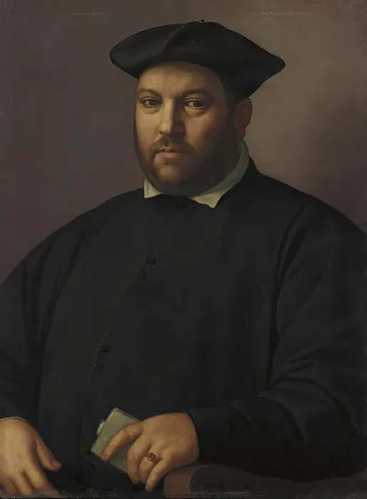 Framed Print : Portrait of a Nobleman of the Capponi Family, 1555. Creator: Ridolfo Ghirlandaio Framed Print : Portrait of a Nobleman of the Capponi Family, 1555. Creator: Ridolfo Ghirlandaio
