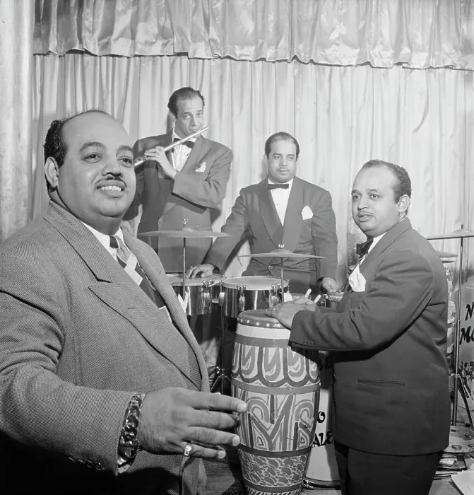 Framed Print : Portrait of Noro Morales, Ismael Morales, and Humberto López Morales, Glen Island Casino, N.Y. 1947 Creator: William Paul Gottlieb Framed Print : Portrait of Noro Morales, Ismael Morales, and Humberto López Morales, Glen Island Casino, N.Y. 1947 Creator: William Paul Gottlieb