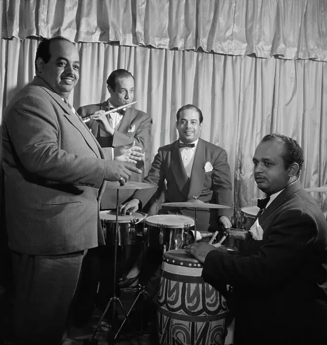 Framed Print : Portrait of Noro Morales, Ismael Morales, and Humberto López Morales, Glen Island Casino, N.Y. 1947 Creator: William Paul Gottlieb Framed Print : Portrait of Noro Morales, Ismael Morales, and Humberto López Morales, Glen Island Casino, N.Y. 1947 Creator: William Paul Gottlieb