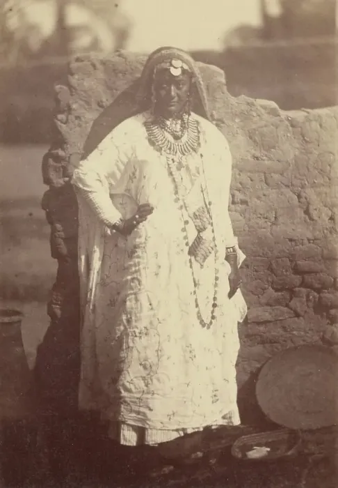 Framed Print : Portrait of a North African Woman, 1865. Creator: Theodule Deveria Framed Print : Portrait of a North African Woman, 1865. Creator: Theodule Deveria