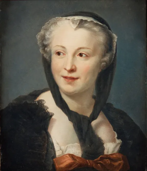Framed Print : Portrait of the novelist Francoise de Graffigny (1695-1758) Framed Print : Portrait of the novelist Francoise de Graffigny (1695-1758)