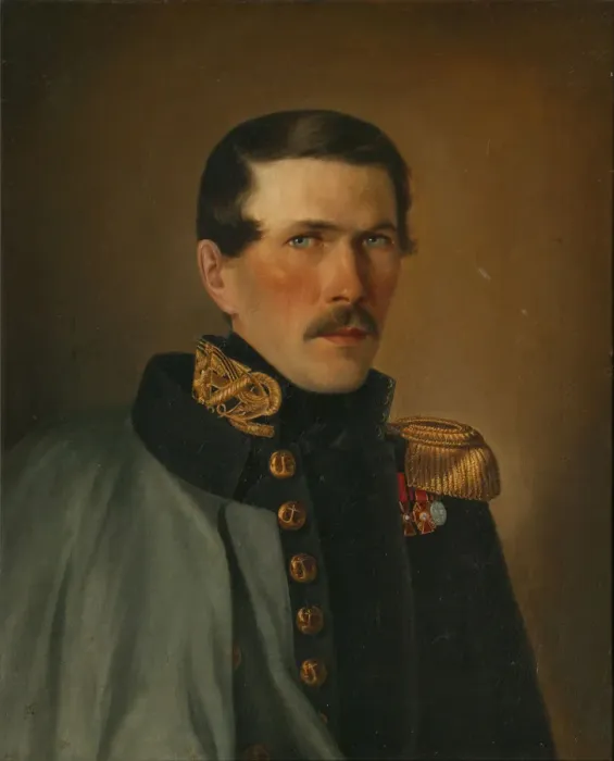 Framed Print : Portrait of of a Marine Officer. Artist: Tyranov, Alexei Vasilyevich (1808-1859) Framed Print : Portrait of of a Marine Officer. Artist: Tyranov, Alexei Vasilyevich (1808-1859)