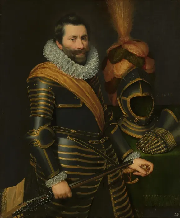 Framed Print : Portrait of an Officer, 1611. Creator: Jan Anthonisz van Ravesteyn Framed Print : Portrait of an Officer, 1611. Creator: Jan Anthonisz van Ravesteyn