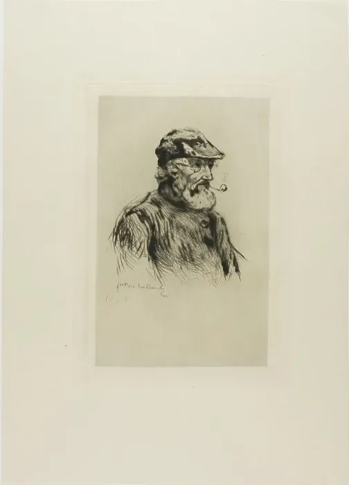 Framed Print : Portrait of an Old Fisherman, 1878. Creator: Gaston la Touche Framed Print : Portrait of an Old Fisherman, 1878. Creator: Gaston la Touche