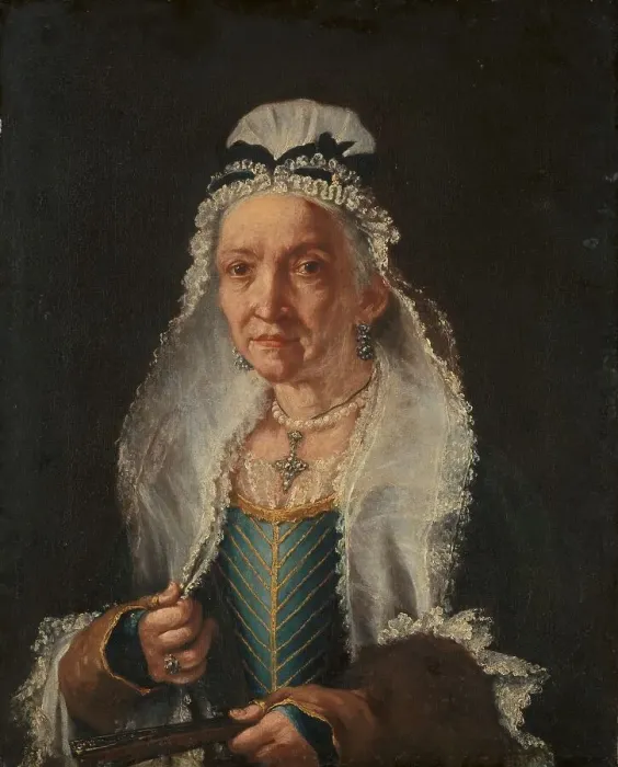 Framed Print : Portrait of an Old Lady, 1720-1750. Creator: Circle of Giuseppe Ghislandi Framed Print : Portrait of an Old Lady, 1720-1750. Creator: Circle of Giuseppe Ghislandi