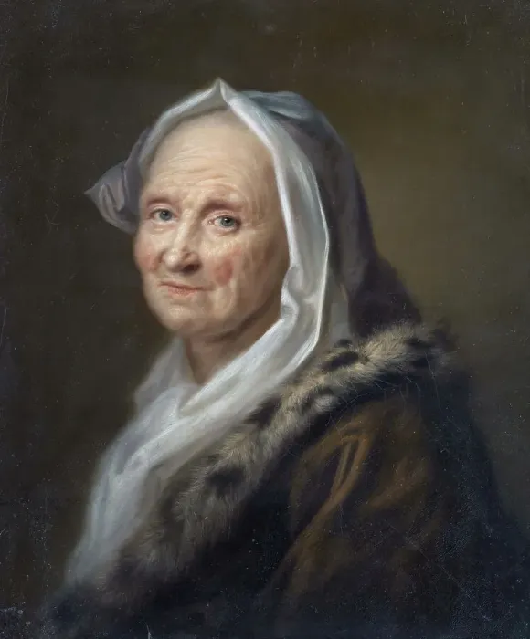 Framed Print : Portrait of an Old Lady, c18th century. Creator: Balthasar Denner Framed Print : Portrait of an Old Lady, c18th century. Creator: Balthasar Denner