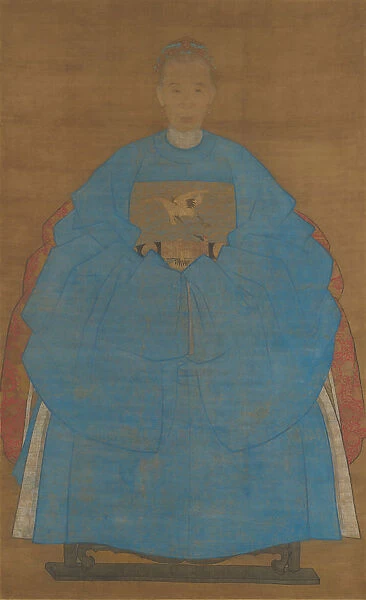 Portrait of an Old Lady, dated xinyou (1561 or 1621?). Creator: Ruan Zude