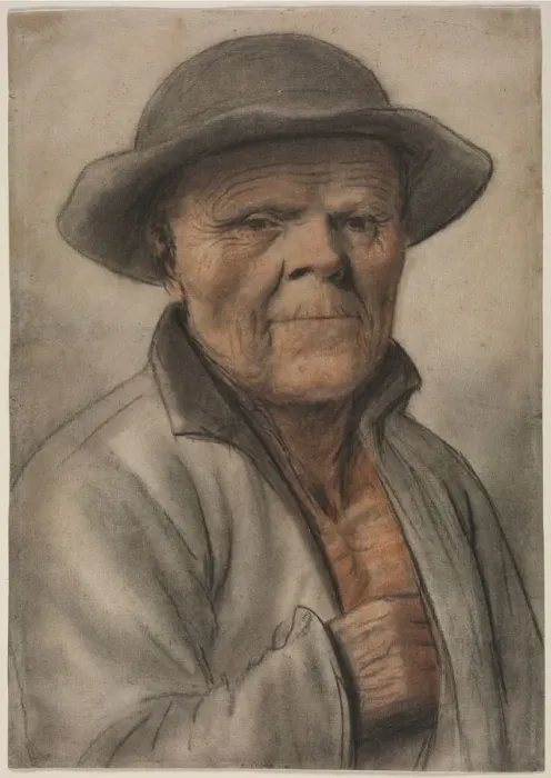 Framed Print : Portrait of an Old Man, 1600s?. Creator: Nicolas Lagneau (French, 1590-1666), manner of Framed Print : Portrait of an Old Man, 1600s?. Creator: Nicolas Lagneau (French, 1590-1666), manner of