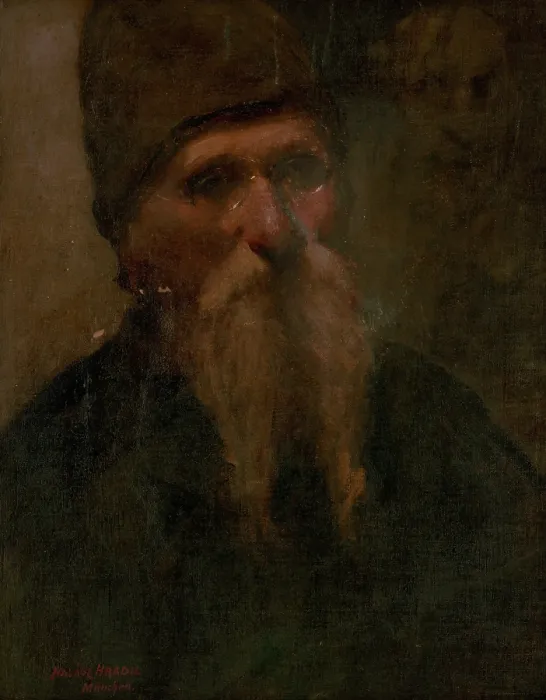 Framed Print : Portrait of an old man, 1899. Creator: Elemir Halasz-Hradil Framed Print : Portrait of an old man, 1899. Creator: Elemir Halasz-Hradil