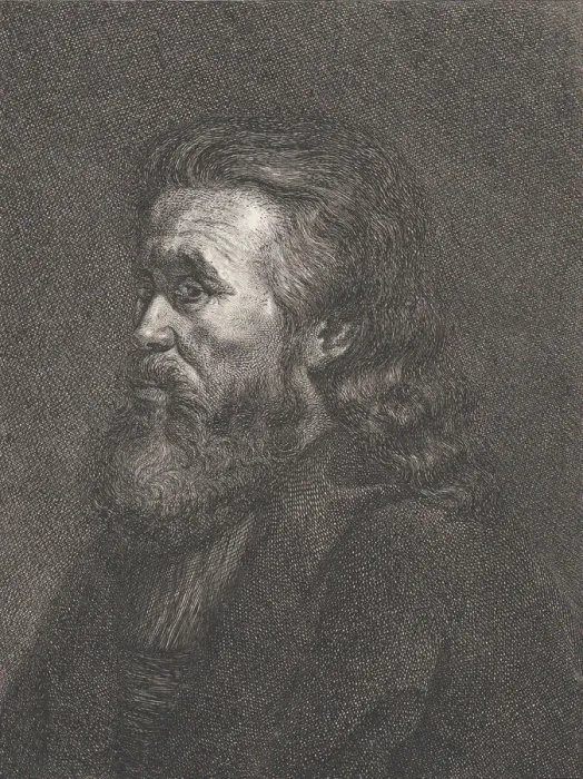Framed Print : Portrait of an old man with a beard, ca. 1767-1807. Creator: Carl Gottlieb Rasp Framed Print : Portrait of an old man with a beard, ca. 1767-1807. Creator: Carl Gottlieb Rasp
