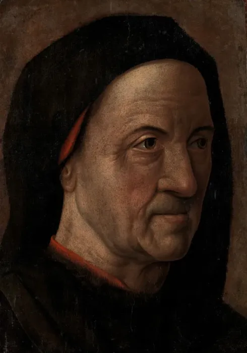 Framed Print : Portrait of an Old Man, ca. 1470-75. Creator: Hugo van der Goes Framed Print : Portrait of an Old Man, ca. 1470-75. Creator: Hugo van der Goes