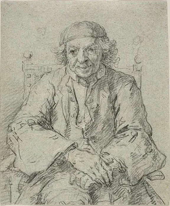 Framed Print : Portrait of an Old Man, n.d. Creator: Francesco Zuccarelli Framed Print : Portrait of an Old Man, n.d. Creator: Francesco Zuccarelli