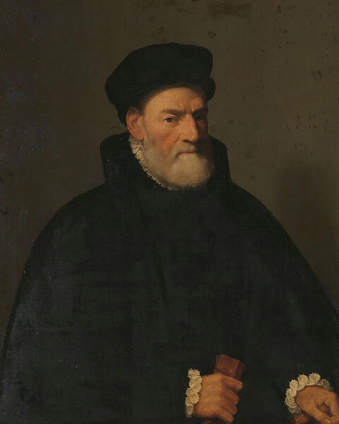 Portrait of an Old Man, probably Vercellino Olivazzi, Senator from Bergamo, 1560-1570. Creator: Giovan Battista Moroni