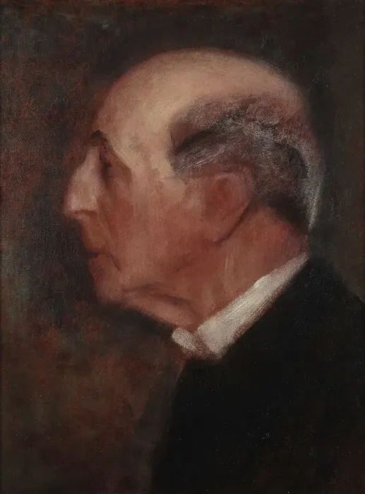 Framed Print : Portrait of an old man in profile (Count Traun?), 1896. Creator: Klimt, Gustav (1862-1918) Framed Print : Portrait of an old man in profile (Count Traun?), 1896. Creator: Klimt, Gustav (1862-1918)