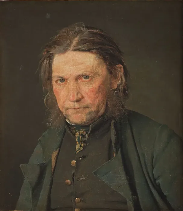 Framed Print : Portrait of an Old Sailor, 1832. Creator: Christen Købke Framed Print : Portrait of an Old Sailor, 1832. Creator: Christen Købke