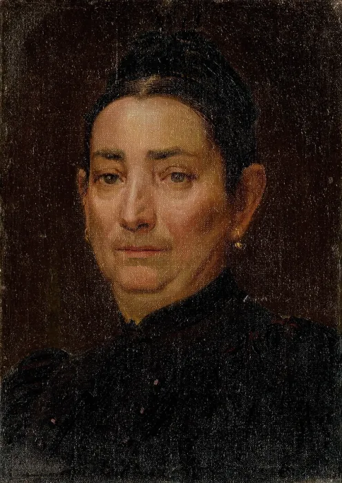Framed Print : Portrait of an Old Woman, 1887. Creator: Ferdinand Katona Framed Print : Portrait of an Old Woman, 1887. Creator: Ferdinand Katona