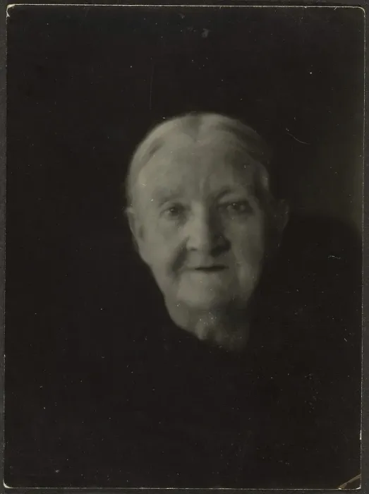 Framed Print : Portrait of an Old Woman in Dark Setting, 1907-1943. Creator: Louis Fleckenstein Framed Print : Portrait of an Old Woman in Dark Setting, 1907-1943. Creator: Louis Fleckenstein