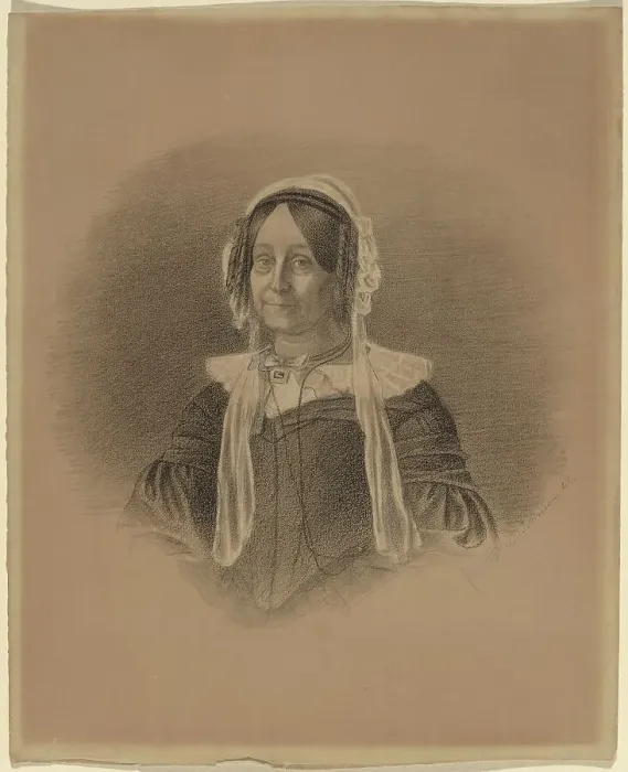 Framed Print : Portrait of an Old Woman, early 1840s. Creator: Eastman Johnson Framed Print : Portrait of an Old Woman, early 1840s. Creator: Eastman Johnson