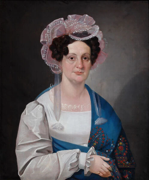 Portrait of Olga Matveevna Golovina, nee Dashkova (1798-1840), 1828. Artist: Mylnikov, Nikolai Dmitrievich (1797-1842)