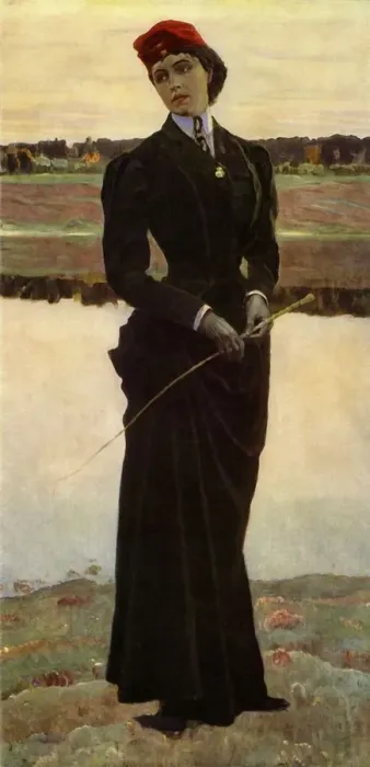 Framed Print : Portrait of Olga Mikhailovna Nesterova-Shretera, the Artists Daughter, c1906, (1965) Framed Print : Portrait of Olga Mikhailovna Nesterova-Shretera, the Artists Daughter, c1906, (1965)