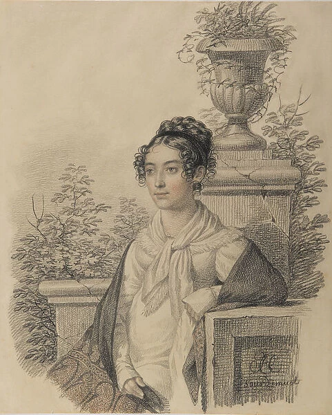 Portrait of Olga Nikolaevna Kokoshkina, nee Rezanova (1802-1828), Between 1824 and 1828