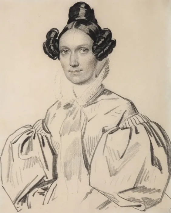 Framed Print : Portrait of Olga Nikolaevna Talyzina, nee Zubova (1803-1882), Early 1830s. Creator: Hampeln Framed Print : Portrait of Olga Nikolaevna Talyzina, nee Zubova (1803-1882), Early 1830s. Creator: Hampeln