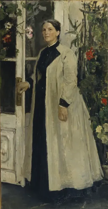 Framed Print : Portrait of Olga Pavlovna Orlova (1838-1926). Artist: Korovin, Konstantin Alexeyevich (1861-1939) Framed Print : Portrait of Olga Pavlovna Orlova (1838-1926). Artist: Korovin, Konstantin Alexeyevich (1861-1939)