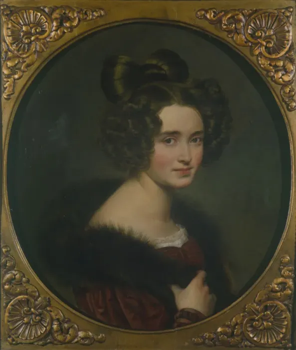 Framed Print : Portrait of Olimpiada Ryumina, 1826. Artist: Kiprensky, Orest Adamovich (1782-1836) Framed Print : Portrait of Olimpiada Ryumina, 1826. Artist: Kiprensky, Orest Adamovich (1782-1836)