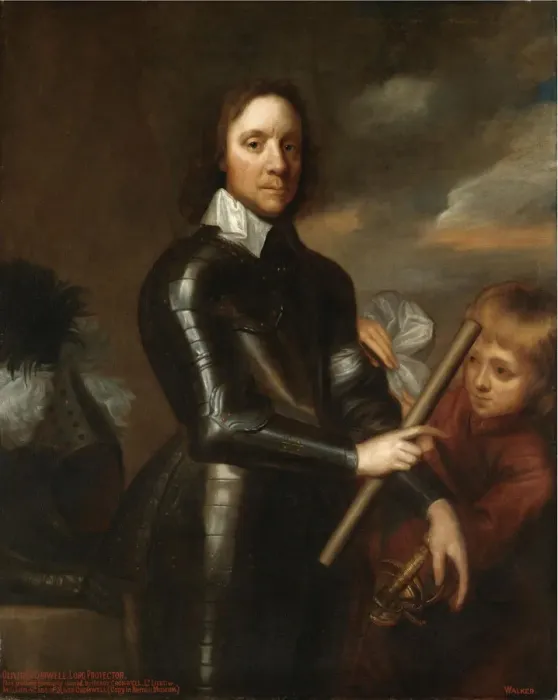 Framed Print : Portrait of Oliver Cromwell (1599-1658). Artist: Walker, Robert (1599?1658) Framed Print : Portrait of Oliver Cromwell (1599-1658). Artist: Walker, Robert (1599?1658)