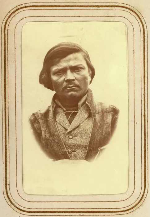 Framed Print : Portrait of Per Olof Amundsson Länta, Sirka's Sami village, 1868. Creator: Lotten von Duben Framed Print : Portrait of Per Olof Amundsson Länta, Sirka's Sami village, 1868. Creator: Lotten von Duben