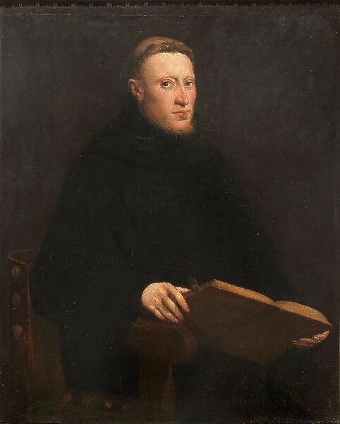 Portrait of Onofrio Panvinio (1530-1568), ca 1555. Creator: Tintoretto, Jacopo (1518-1594)