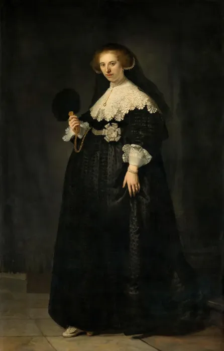Framed Print : Portrait of Oopjen Coppit (1611-1689), 1634 Framed Print : Portrait of Oopjen Coppit (1611-1689), 1634