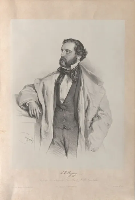 Framed Print : Portrait of the Opera singer Achille De Bassini (1819-1881), 1854 Framed Print : Portrait of the Opera singer Achille De Bassini (1819-1881), 1854