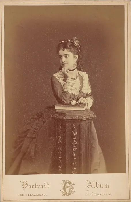 Framed Print : Portrait of the opera singer Adelina Patti (1843-1919), 1870-1875. Creator: Bergamasco, Charles (Karl) (1830-1896) Framed Print : Portrait of the opera singer Adelina Patti (1843-1919), 1870-1875. Creator: Bergamasco, Charles (Karl) (1830-1896)