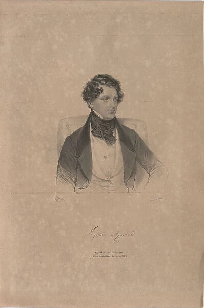 Portrait of the opera singer Agostino Rovere (1804-1865), 1839
