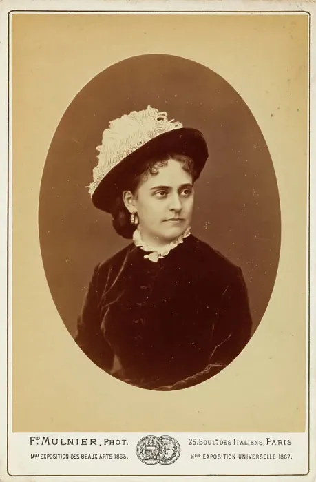 Framed Print : Portrait of the opera singer Anna de Belocca, née de Bellokh, 1863. Creator: Mulnier, Ferdinand (1817-1891) Framed Print : Portrait of the opera singer Anna de Belocca, née de Bellokh, 1863. Creator: Mulnier, Ferdinand (1817-1891)