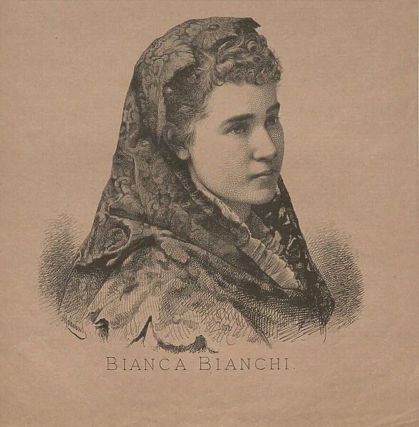 Portrait of the Opera singer Bianca Bianchi (1855-1947), 1879